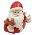 Floristik24 Vánoční figurky Santa Claus se zvířátky 10x7x9cm 2ks