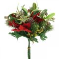 Floristik24 Umělá zimní kytice se šiškami, adventní dekorace L30cm svazek 4ks