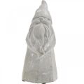 Floristik24 Dekorativní figurka skřítka betonový Santa Claus šedý V18,5cm