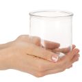 Skleněná válcová váza, průhledná, univerzální, 10 cm, 3 kusy | Floristik24.cz