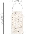 Závěsná lucerna, letní dekorace, makramé V35,5 cm Š19 cm | Floristik24.cz