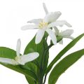 Deco větev citron a květiny umělá větvička letní dekorace 26cm 4ks | Floristik24.cz