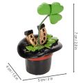 Jetel pro štěstí a brouk v cylindru, 7 cm, 3 kusy | Floristik24.cz