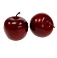 Floristik24 Dekorativní jablko červená, lesklá 6cm 6ks