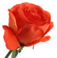 Floristik24 Ozdobné růže oranžové 32cm 6ks
