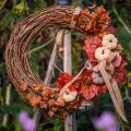 Dekorativní kroužek mini věnec z vinné révy přírodní Ø15cm 6 kusů DIY dekorace | Floristik24.cz