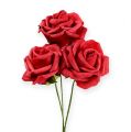 Floristik24 Pěnová růže Ø6cm červená 27str