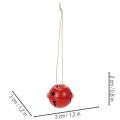 Dekorativní přívěsky ve tvaru zvonku s motivem hvězdy, 3 cm, 9 kusů | Floristik24.cz