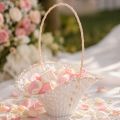 Svatební květinový košík pro dívky 24cm x 17cm | Floristik24.cz