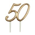 Floristik24 Výročí číslo &quot;50&quot; na nalepení zlata 15,5cm