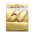 Floristik24 Výročí číslo &quot;50&quot; na nalepení zlata 15,5cm