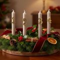 Adventní špendlíky na svíčky, čísla 1 až 4, sada 4 kusů, 4 cm, 4 kusy | Floristik24.cz