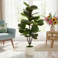 Umělý Ficus lyrata 120 cm dekorativní do obývacího pokoje | Floristik24.cz