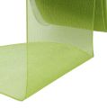 Floristik24 Organzová stuha zelená dárková stuha tkaný okraj olivově zelená 40mm 50m