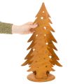 Vánoční lucerna na stromeček, kovová dekorace v rustikálním provedení, vánoční V46cm Š25,5cm | Floristik24.cz