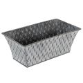 Floristik24 Zinková miska s diamantovým vzorem 22cm×12cm