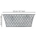 Zinková miska s diamantovým vzorem 22cm×12cm | Floristik24.cz