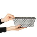 Zinková miska s diamantovým vzorem 22cm×12cm | Floristik24.cz